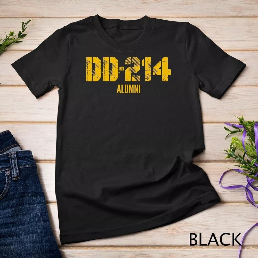 2025/DD-214 US Alumni Distressed Military T-Shirt Unisex T-shirt Unisex T-Shirt S