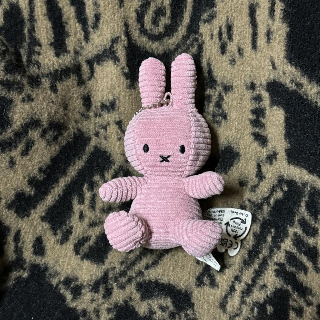Kawaii Miffy Keychain Miffy Rabbit Doll Pendant Corduroy Little Rabbit Keychain Plush Cute Rabbit Figurine