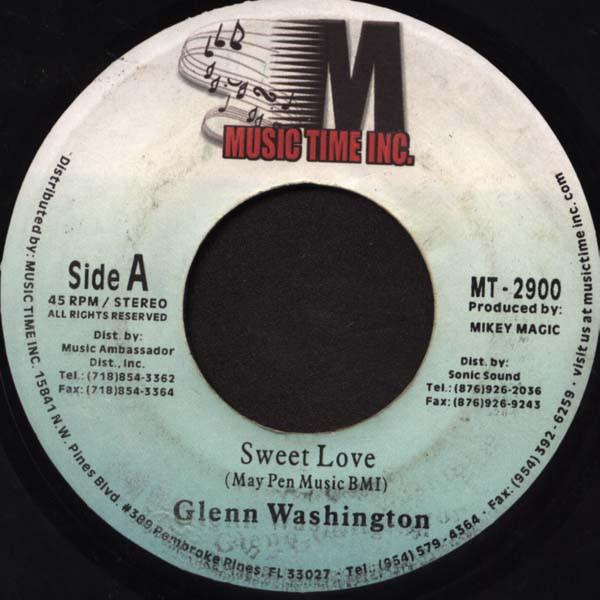 

7inch Record GLEN WASHINGTON - Sweet Love MT2900 Music Time Inc. US Reggae, Ska & Dub Used