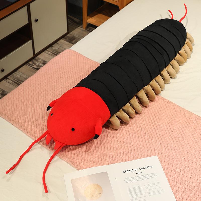 

Креативная имитация большой сороконожки кукла плюшевая игрушка лежащая кукла сороконожки мальчик хитрая успокаивающая кукла 70cm（0.5kg）