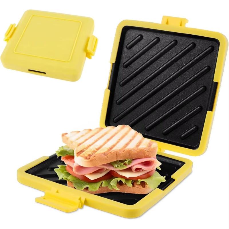 1pc Food Grade Silicone Easy-to-Use Microwave Sandwich Maker with Adjustable Silicone Straps Quick, Even Cooking for Toasties