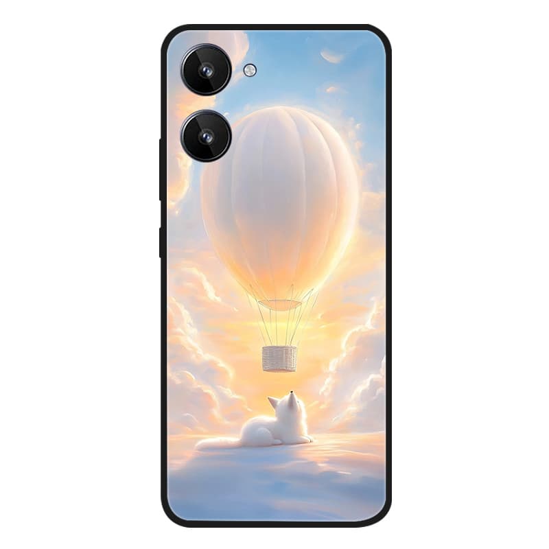 

For Realme 10 4G Case Black Soft Silicone Shockproof Cover For Realme 10 Phone Cases Realme10 C33 C 33 4G Protective Black Shell Realme C33
