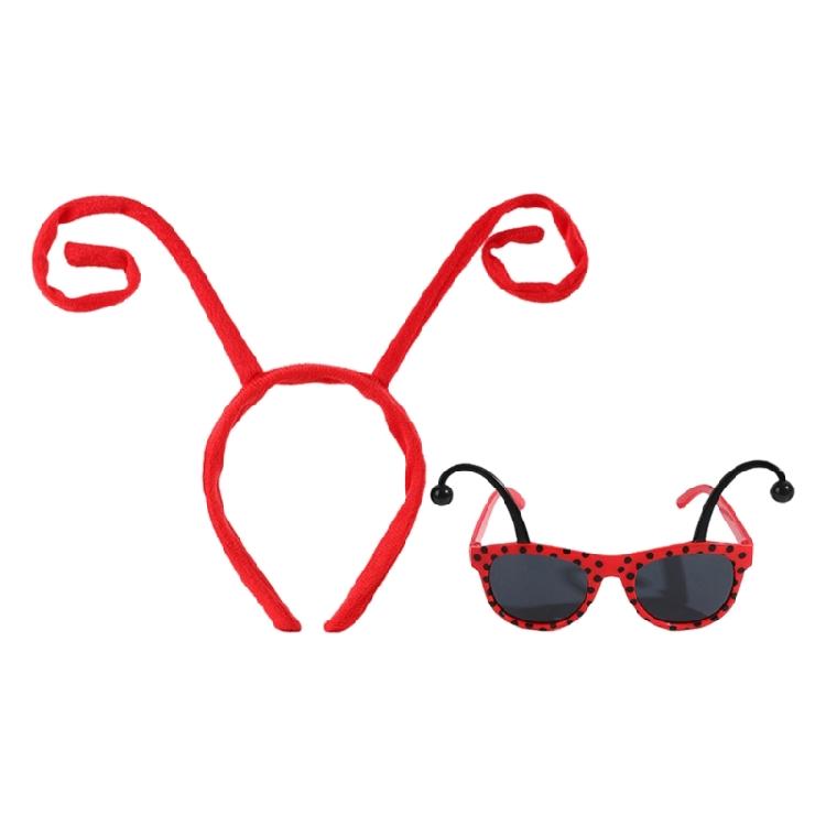 Bumble Bees Costume Kit for Kids Adult Honeybee Costume Antenna Headband Antenna Glasses Halloween Cosplay Party Props