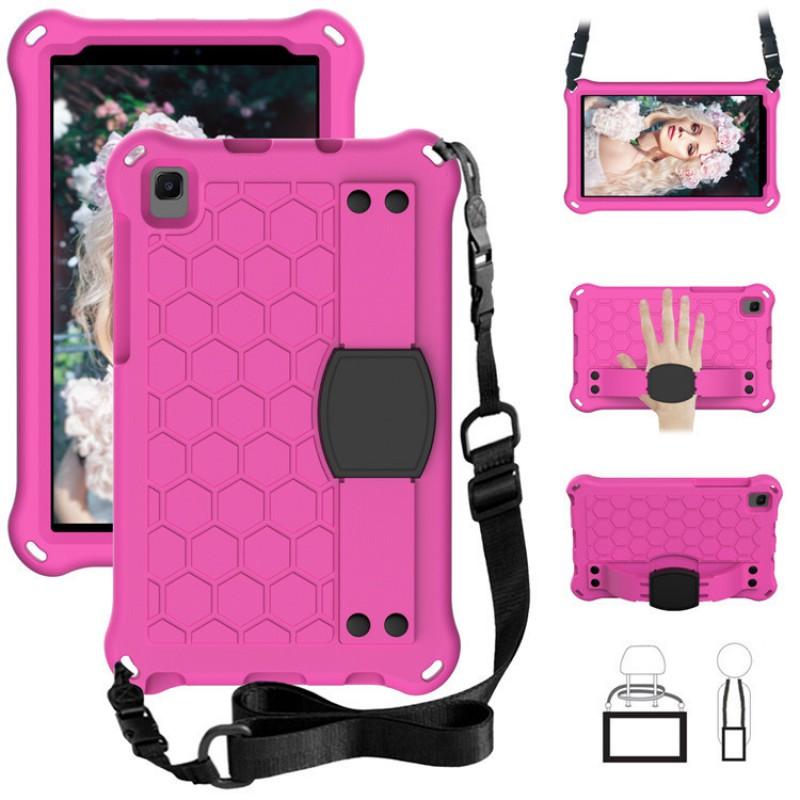Full Coverage Protective Case With Hand Strap Galaxy Tab A7 Lite T220 T225 2021 Honeycomb Design