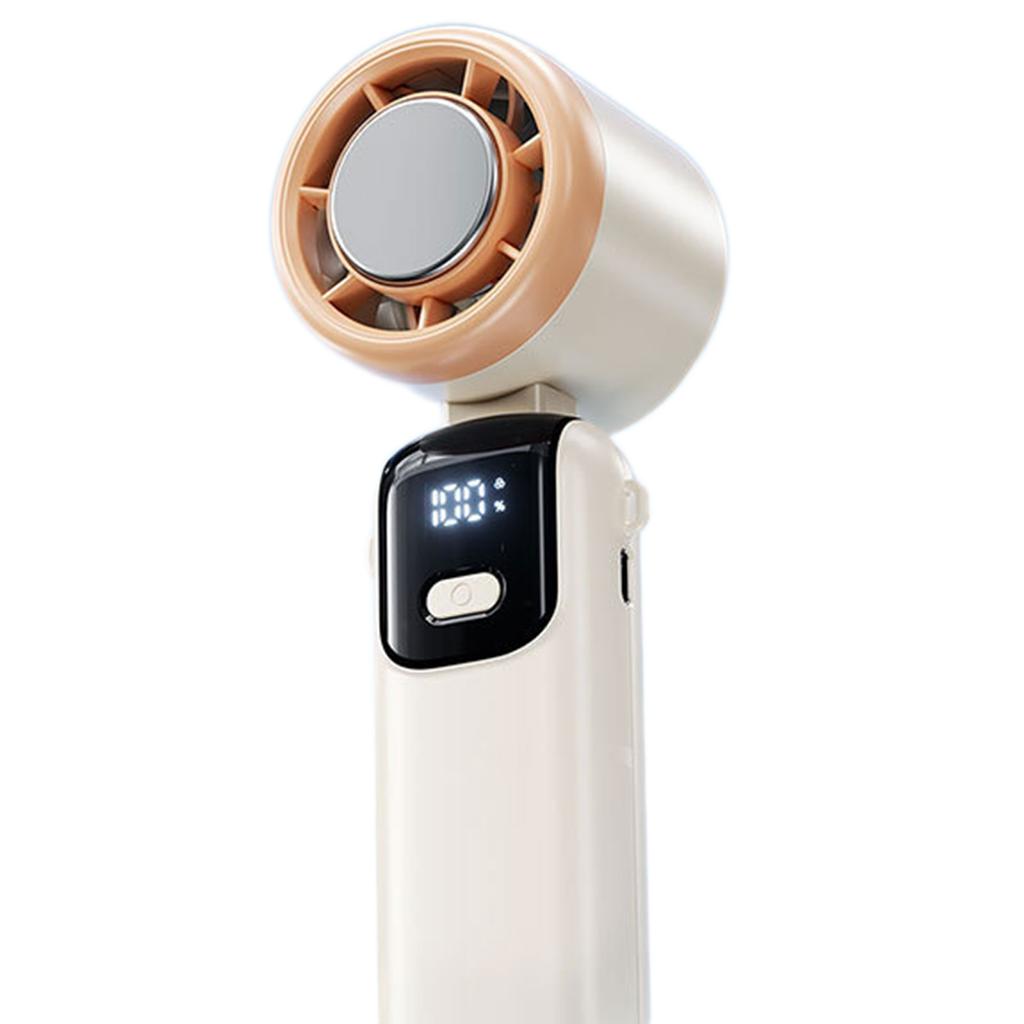 Outdoor Mini Cooling Fan For Travel Camping Digital Display 100 Speed Mini Small Fan For Summer