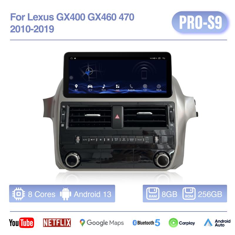 10.25inch For Lexus GX400 GX460 470 2010-2019 Car Radio Multimedia Player GPS Navigation Android Auto Carplay 4G 360camera