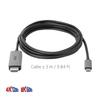 Club 3D USB Gen2 Type C to HDMI 2.1 Active Cable, Male/Male, 3m, 4K120Hz, 8K60Hz, HDR10+, DSC 1.2 Support (CAC-1587)