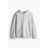 H M Loose Fit Hoodie ligHt Grey Melange