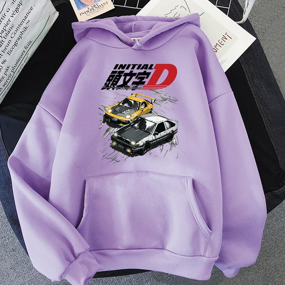 Drift AE86 Initial D 90s Fujiwara Takumi HachiRoku Hoodie Hip Hop Print Top Harajuku  Unisexs Fashion Sweatshirt Japan Anime Graphic