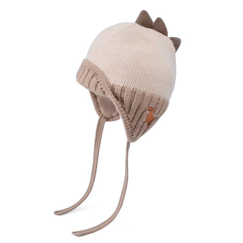 

Toddler Cartoon Dinosaur Winter Cap With Insulated Features For Outdoor Activities