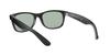 RB2132F New Wayfarer Shiny Black with Light Grey Asian Mirror Lens Ray-Ban Sunglasses, Lens, Fit,