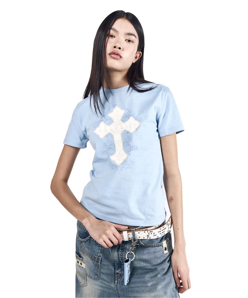 AAKAM Akm Cros2 Half Top (Sky Blue)