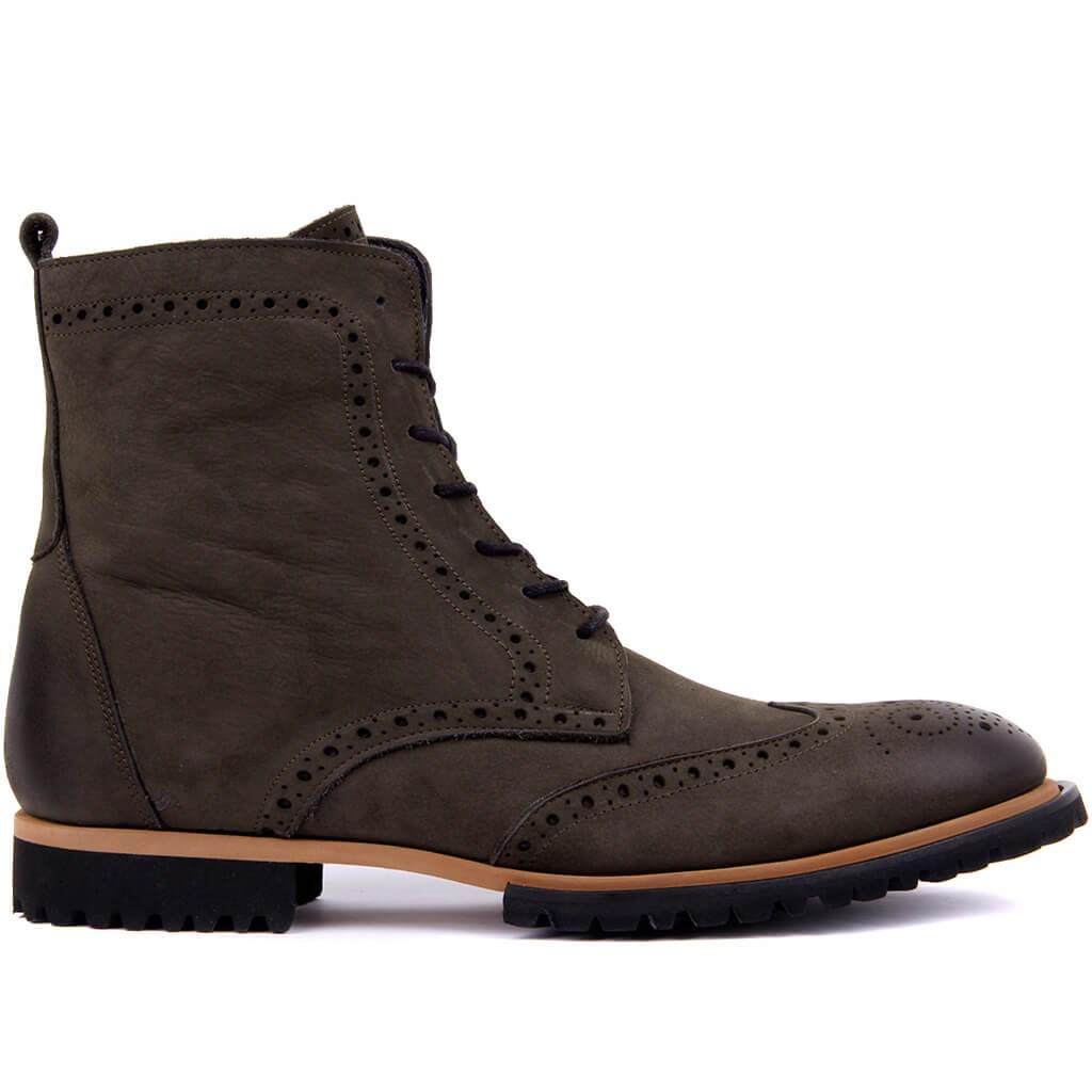 

Sail Lakers - Мужские ботинки из серого нубука 44 дубильная кора