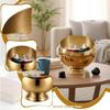 Porte-capsules de café grande capacité Acier inoxydable Utilisation multifonctionnelle Porte-capsules de café Bouche large Couleur dorée Bol de rangement