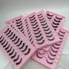 Private Label False Lashes 10 Pairs 3d Faux Eyelashes Natural Styles Makeup Mink Eyelash