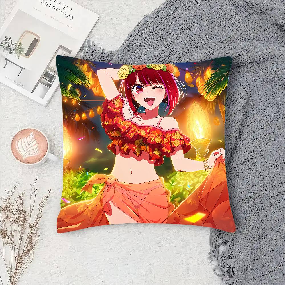 Arima Kana Anime OSHI NO KO Pillow Case Sofa Cushion Cover Room Home Decoration
