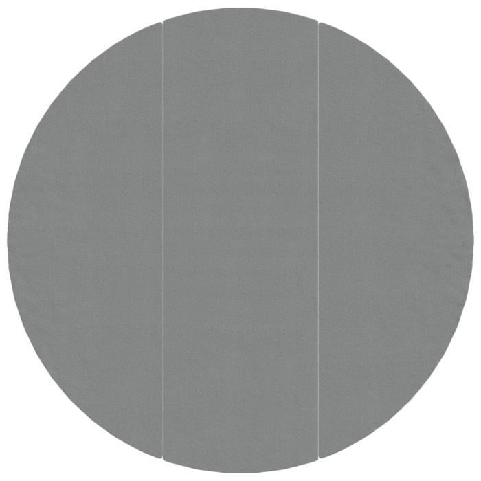 VidaXL Bâche de piscine gris clair Ø396 cm géotextile polyester 94218