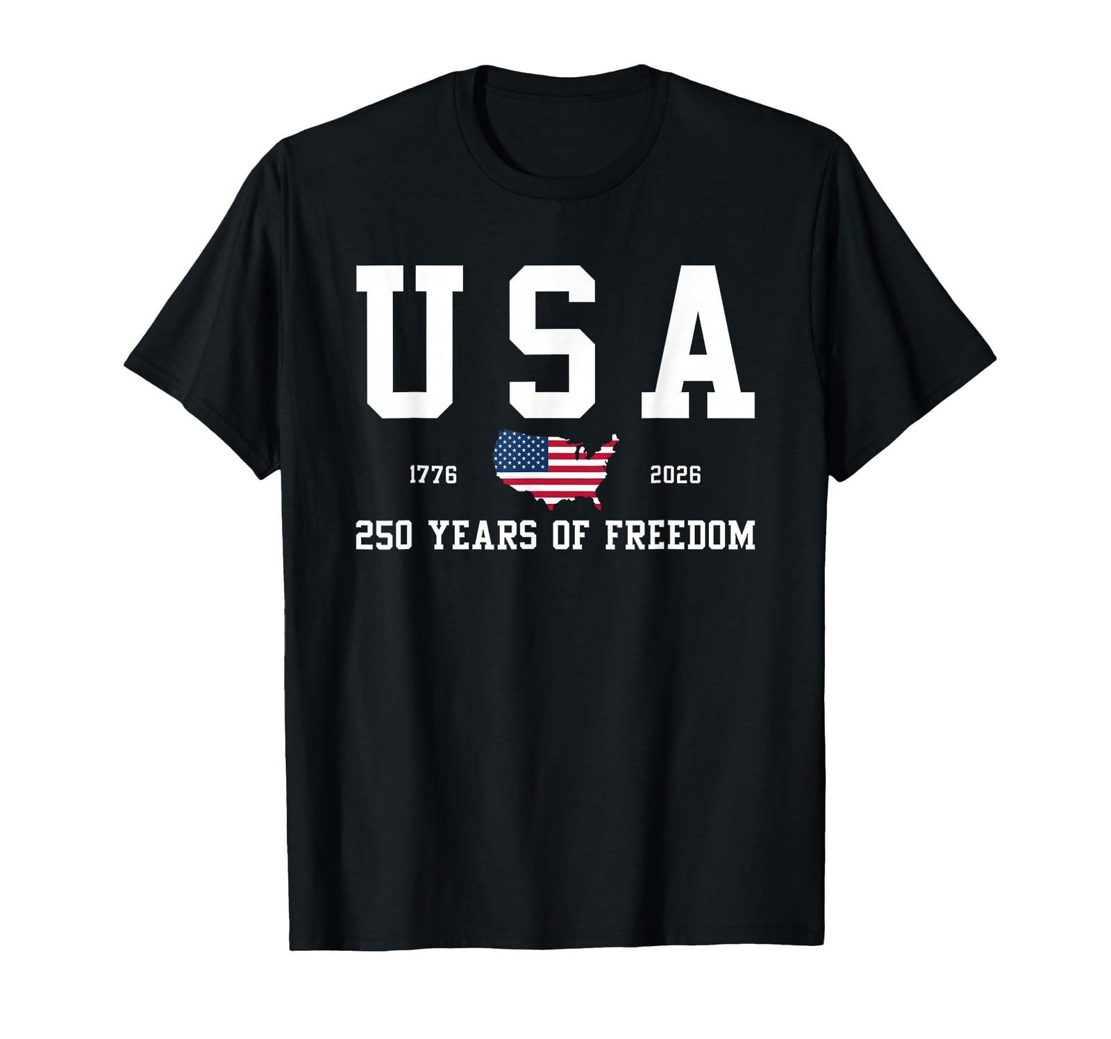 250th Independence Day Freedom T-Shirt USA Patriotic Gift S