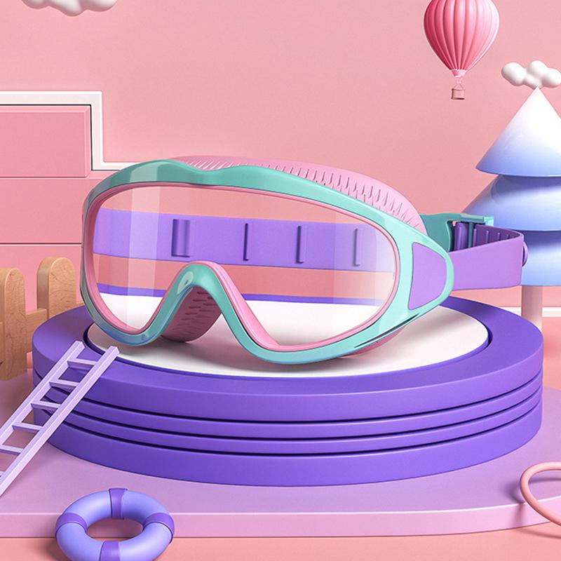 1Pcs Boys Girls Professional Diving Goggles Glasses Children Swimming Goggles Caps Waterproof Anti-fog Big Box
