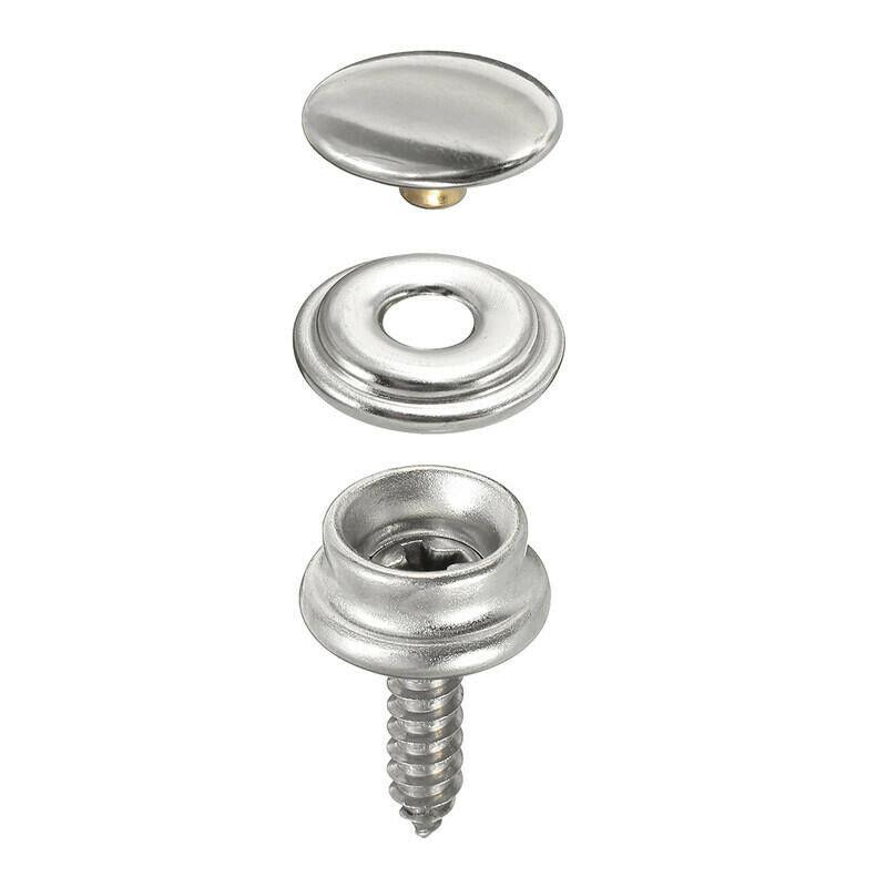 Snap Fastener Screw Kit 30pcs Cap Screw Kit For Tent Boat Marine Snap Fastener