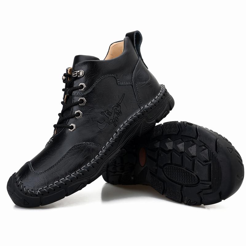 38-48 Herren Handgefertigte Echtleder Stiefel Bequeme Stiefeletten für Herren Freizeitschuhe Outdoor Workwear Schuhe