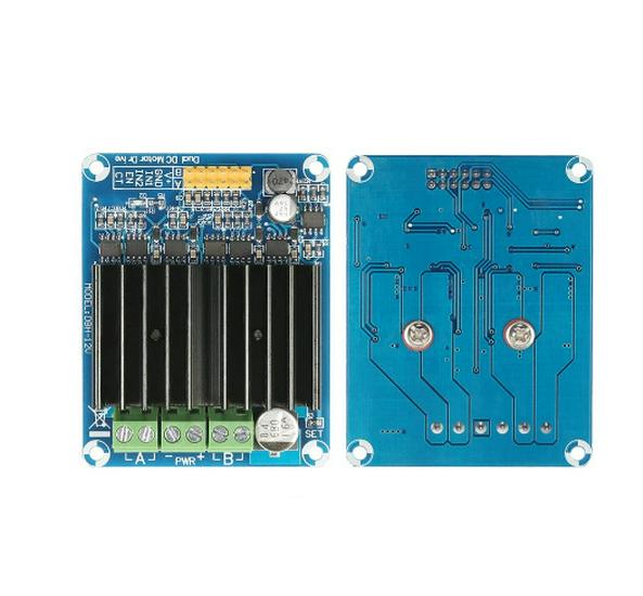 High-Power 30A Dual-Channel H-Bridge Motor Driver Module with Strong Braking.