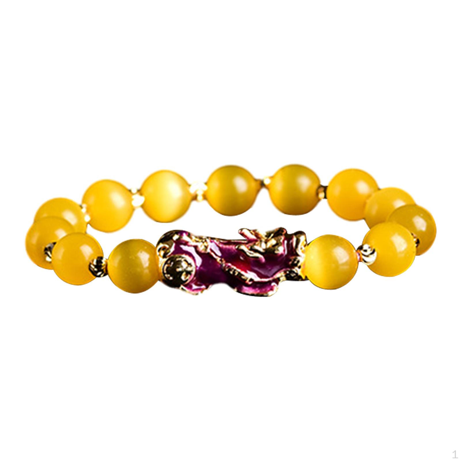

Feng Shui Bracelets ,Wristband Bracelet ,Chinese Fashion Handmade Bead Color Changing Violet Turns Red
