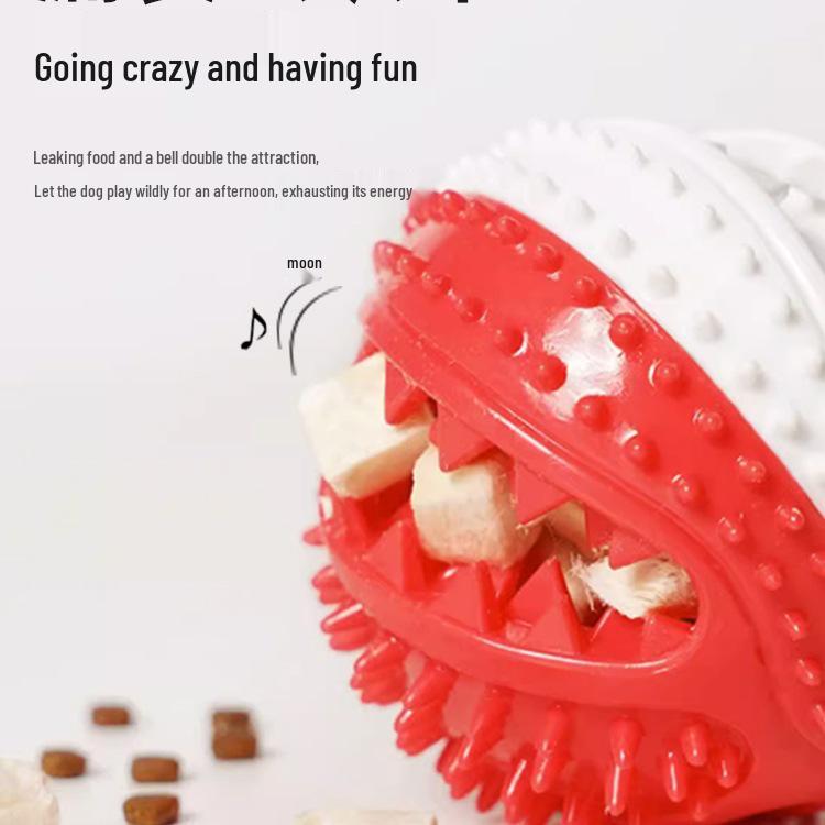 Hundespielzeug: Beißfester Saugnapf-Zerrball zur Zahnpflege, Selbstbeschäftigung und zum Abbau von Energie