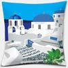 45*45cm Greece Santorini Series Pattern Pillow Square Pillowcase Cushion Cover Home Sofa Textile Pillowcase Home Decoration