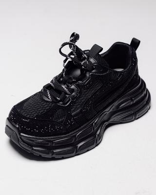 Platform Sneakers Allsy 1962 36 Black Leather Textile