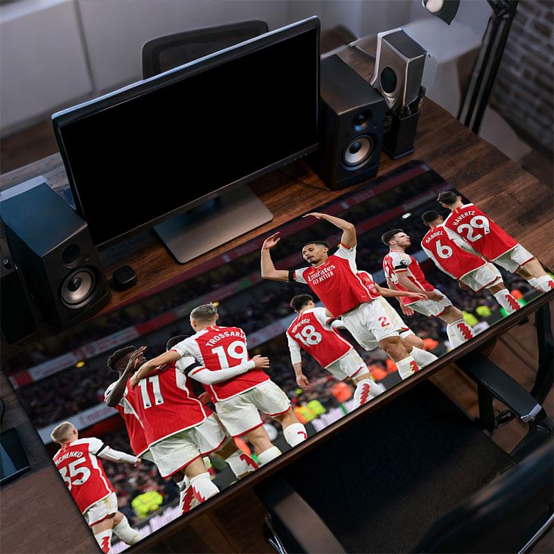 Arsenal Players Mouse Pad, Large Gaming Desk Mat, Non-slip XXL Mousepad for Laptop & Tablet, Mini PC Playmat with Stitched Edges