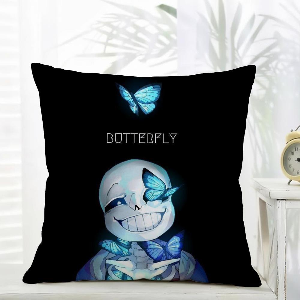 Spiel UUndertale Kissenbezug Täglich Waschbar Leinen Kissenhülle Weich für Sofa Bett Wohnzimmer Dekoration