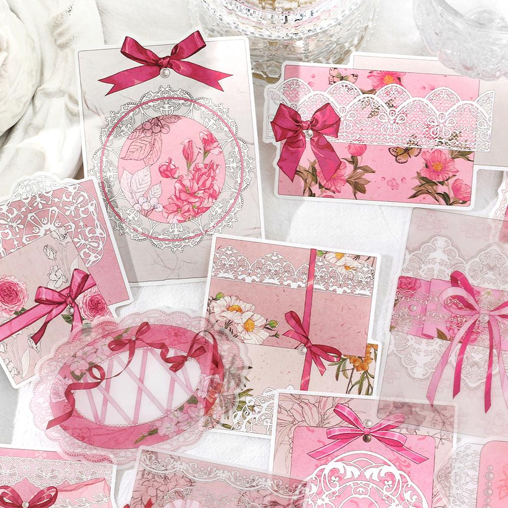 4 Styles 30 Pcs Vintage Material Paper Junk Journal DIY Scrapbooking Collage Materials Creative Stationery Background Paper