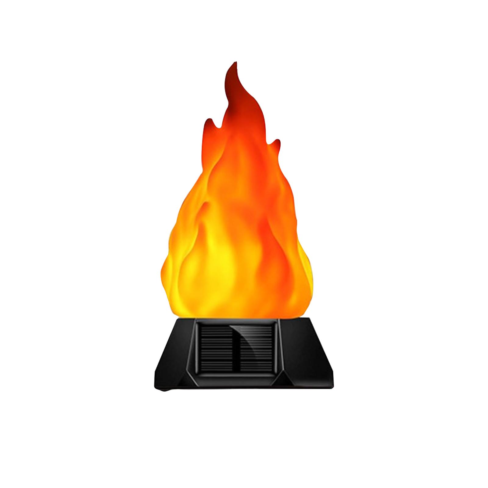 

Солнечный грунтовый светильник 3 солнечные панели пламенный свет декоративный садовый эмалированный факельный светильник атмосферный светильник для улицы декоративный для кемпинга One Size чёрный