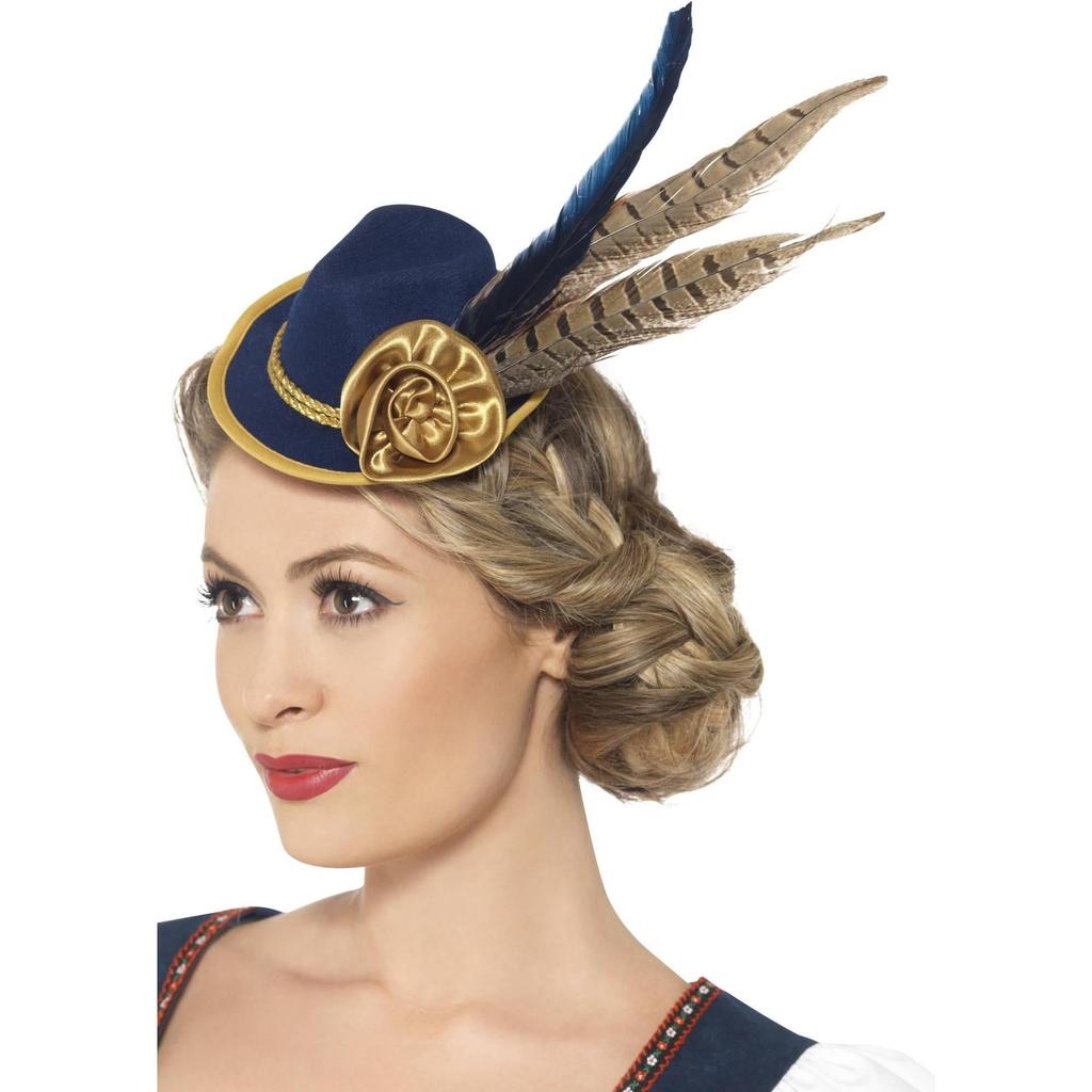 Smiffys Womens/Ladies Authentic Bavarian Festival Mini Hat