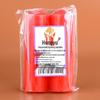 Long-Lasting, Smokeless, Odorless Cylindrical Candles for Power Outages and Festivals in Red, White, Yellow.