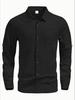 Men's Linen Shirt Short Sleeve Summer Cardigan Casual Button Down Loose Beach Vacation Top