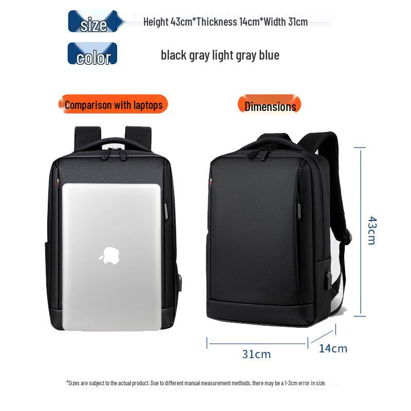 Lingjing 16-inch Waterproof Commuter Laptop Backpack