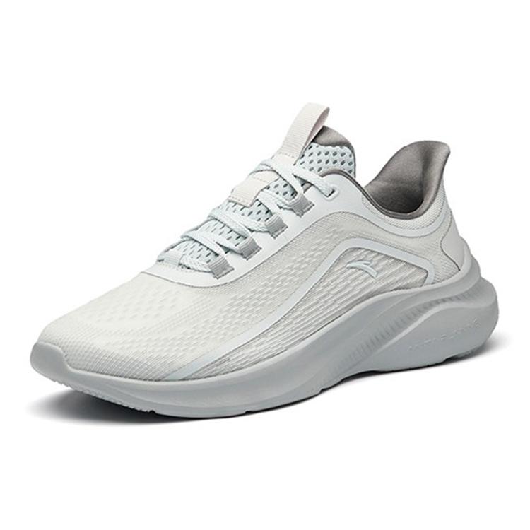 Anta Breathable And Lightweight Low Top Running Shoes Men's Gray Silver 912225581-2