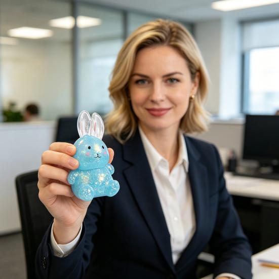 Rabbit Slow-Rising Squeeze Toy Soft Stress Relief Cute TPR Fidget for Decompression Gadget for Kids Adults