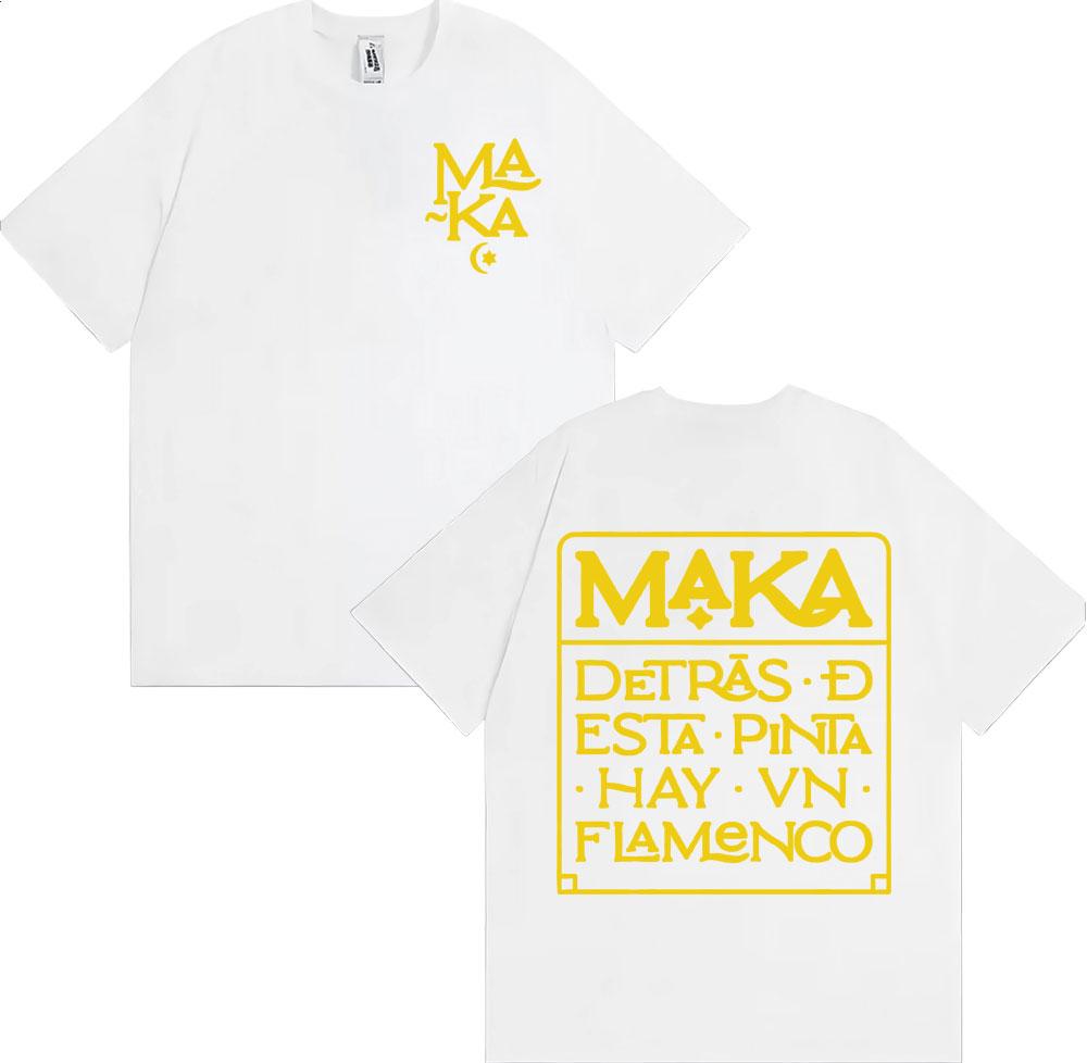 Rapper Maka Detras Desta Pinta Hay Vn Flamenco Printed T Shirts Men Women Vintage Hip Hop High Quality Cotton T-shirt Streetwear