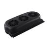 Solar /Powered /Car Vent Fan With USB Charging 3 Fans Black ABS Auto Interior Cooling For Exhaust Air Circulation For SUV RV TrGood Product