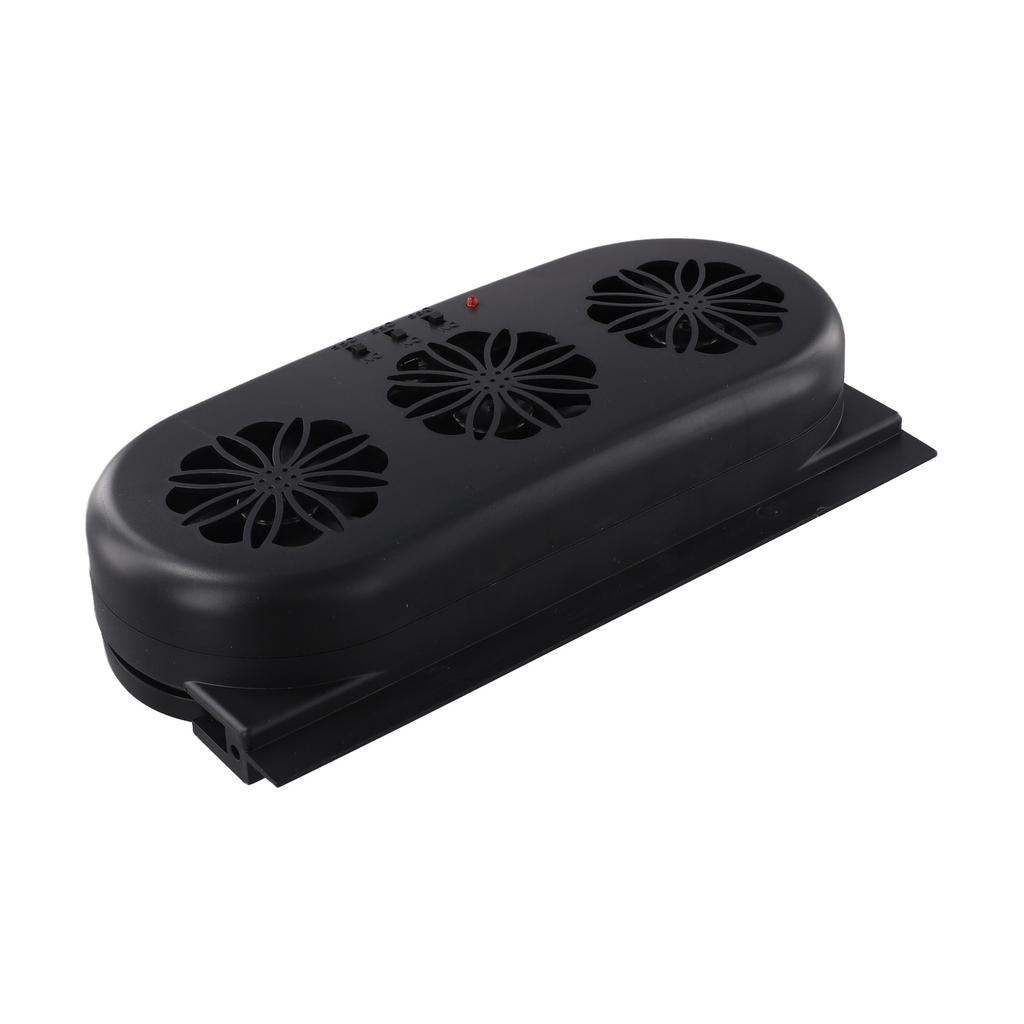 Solar /Powered /Car Vent Fan With USB Charging 3 Fans Black ABS Auto Interior Cooling For Exhaust Air Circulation For SUV RV TrGood Product