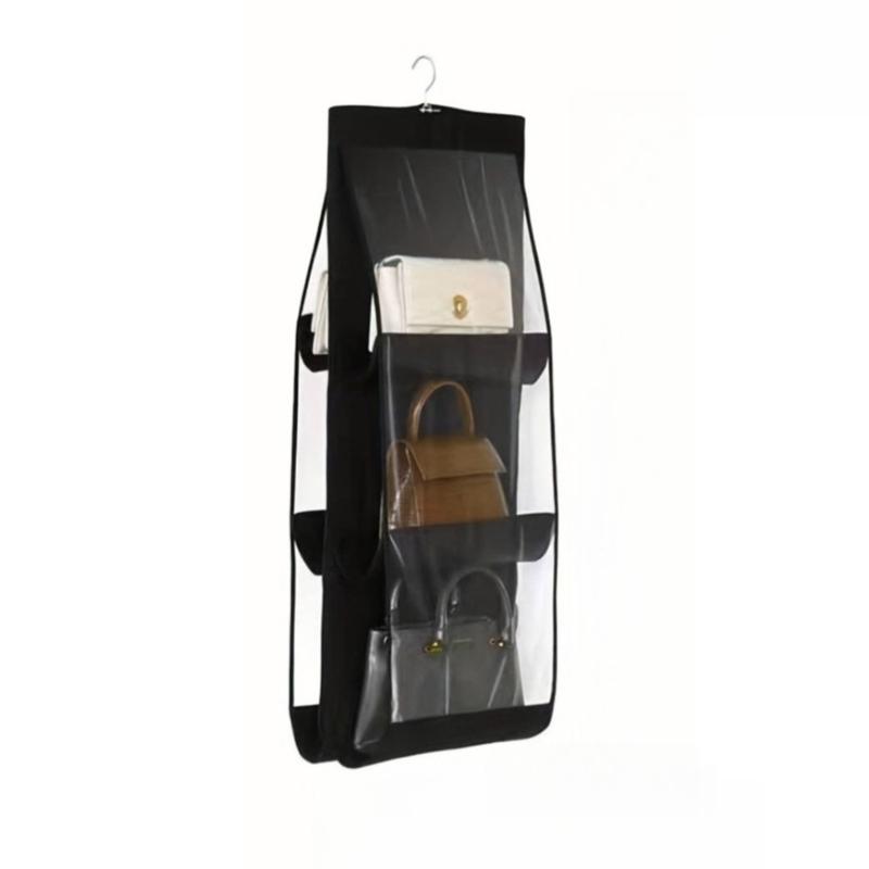 Multi Layer Hanging Bag Organizer, Space Saving Wardrobe Storage, Dust-Proof Handbag Clip, Convenient Hanging Design for Women's Fashion Accessories