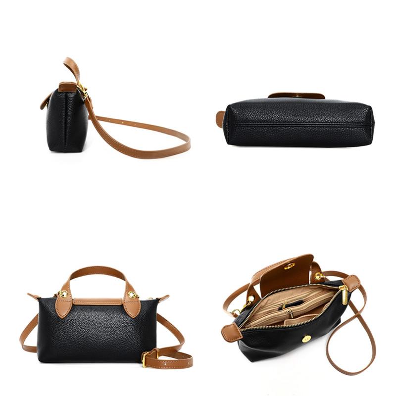 Genuine Leather Messenger Bags Women 2023 Trending Handbags Ladies Branded Shoulder Crossbody 100%Cow Leather Luxury Casual Sac