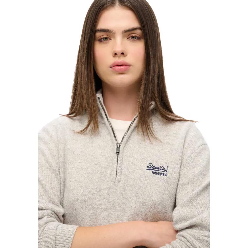 Superdry Essential Pullover with Half-Zip Plus Size