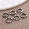 Stainless Steel Colorfast Double Layer Open Ring Connector for DIY Jewelry