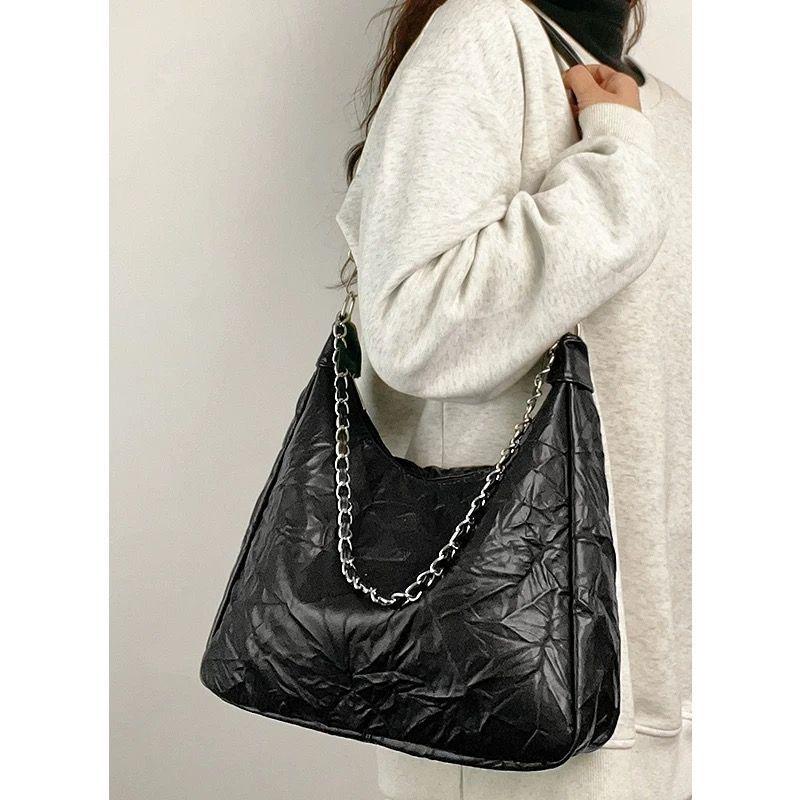 Casual Messenger Bag Women'S Fashion Korean Tote Bag Versatile Chain Shoulder Armpit Bag