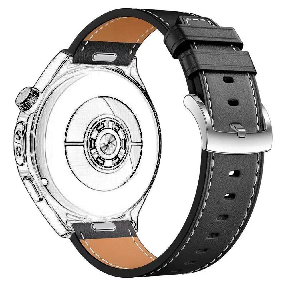 

22mm Sports PU Leather Watch Strap For Amazfit Bip 6 5 Watchband Smartwatch Accessories For Amazfit Balance 2 GTR 4 3 2 Bracelet 22MM чёрный