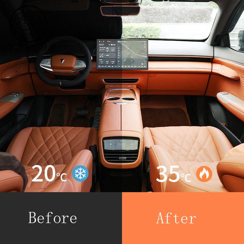 For Changan Deepal S07 S7 Full Black Car Sunshade Side Window Privacy Curtains Front Rear Sunscreen Heat Insulation Sunshield